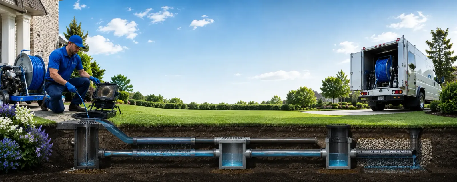 Outdoor drain cleaning information for Round O, SC